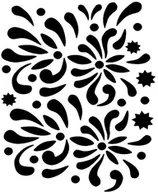 Pozostałe akcesoria do makijażu - Eulenspiegel Profi-Schminkfarben GmbH Szablony Eulenspiegel lusterko kosmetyczne akryl do wielokrotnego użytku 109335 - miniaturka - grafika 1