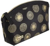 Kosmetyczki, organizery i kuferki - REED REED KOSMETYCZKA MAŁA OWAL CZARNO-ZŁOTA - miniaturka - grafika 1