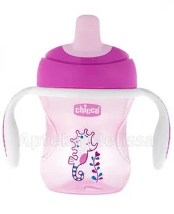 Chicco Chicco Kubek Niekapek z Ustnikiem dla Dziewczynki 6m+ Kubek Chicco z twardym ustnikiem 200 ml TOW008447 - Kubki dla dzieci - miniaturka - grafika 3