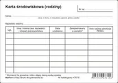 Druki akcydensowe - Firma krajewski Karta środowiskowa rodziny [Mz/Pom-3] 47615_0 - miniaturka - grafika 1