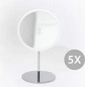 Lusterka do makijażu - Bosign Lusterko powiększające AirMirror x5 białe stojące 263158 - miniaturka - grafika 1