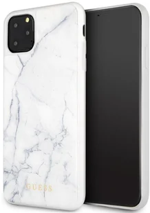 Guess Marble - Etui iPhone 11 Pro Max biały - Etui i futerały do telefonów - miniaturka - grafika 2