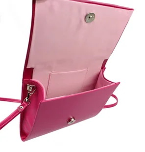 PolskaGalanteria.pl Elegancka Torebka/Kopertówka Torebka Wizytowa PolskaGalanteria WZÓR 1 BL RÓŻOWY KRÓTKA - Torebki damskie - miniaturka - grafika 4