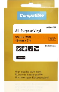 DYMO RHINO strefadrukarek.pl Taśma do XTL winylowa 1868767 pomarańczowa czarny nadruk 19mm x 7m - zamiennik | OSZCZĘDZAJ DO 80% - ZADZWOŃ! PROMOCJA! XTL-1868767 - Dodatki do drukarek i skanerów - miniaturka - grafika 2