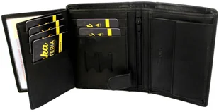 Wild Portfel Męski Skórzany Skóra Licowa Duży Pionowy Bez Zapięcia 5679 Pionowy I Poziomy Suwak - Portfele - miniaturka - grafika 8