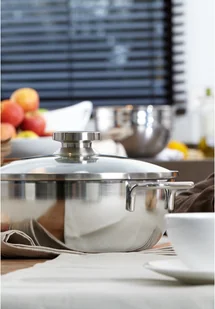 Demeyere Demeyere - Patelnia sauté z pokrywką Apollo 24 cm 40850-766-0 - Patelnie - miniaturka - grafika 2