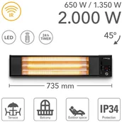 Nagrzewnice - TROTEC Promiennik podczerwieni IR 2010 S - miniaturka - grafika 1