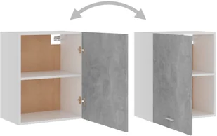 vidaXL Szafki kuchenne, 2 szt., szarość betonu, 50x31x60 cm, płyta - Szafki kuchenne - miniaturka - grafika 5