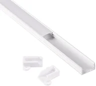 Akcesoria do oświetlenia - Polux Profil aluminiowy natynkowy do taśm LED 1m biały 316073 SANICO 316073 - miniaturka - grafika 1