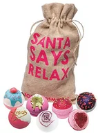 Kosmetyki do kąpieli - Bomb Cosmetics Worek do bomb Cosmetic św. Mikołaja Mikołaj says Relax GSANSAY03 - miniaturka - grafika 1