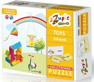 zzuple DWUSTRONNE PUZZLE DO NAUKI ANGIELSKIEGO-ZABAWKI TOYS - Pomoce naukowe - miniaturka - grafika 2