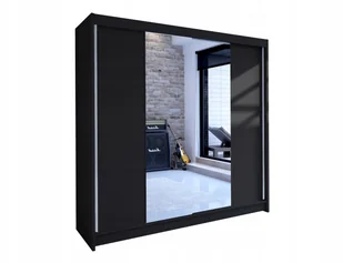 sypialniana Szafa Przesuwna z Lustrem Tedli II 180 - Szafy - miniaturka - grafika 2