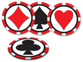 Pozostałe akcesoria barmańskie - Beistle Casino-podstawka 57140 - miniaturka - grafika 1