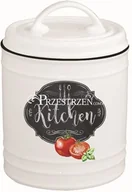Pojemniki kuchenne - Nuova Cer Easy life r2s PORCELANOWY POJEMNIK Z POKRYWKĄ - KITCHEN BASICS 15 cm (1620 KIBK) 1620 KIBK - miniaturka - grafika 1