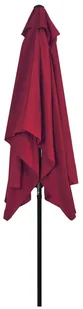 vidaXL Parasol ogrodowy na metalowym słupku, 300 x 200 cm, bordowy - Parasole ogrodowe - miniaturka - grafika 6