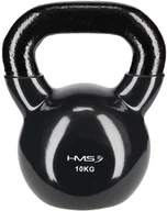 Kettlebell - HMS Hantla winylowa żeliwna kettlebell czarna 10 kg - HMS - miniaturka - grafika 1