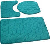 Dywaniki łazienkowe - Euromat Dywaniki Łazienkowe Sumba Szmaragdowy Morski 31 13563 - miniaturka - grafika 1