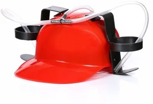 Gadget Factory Imprezowy kask czerwony GAD01428 - Gadżety dla niej i dla niego - miniaturka - grafika 2