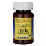 Witaminy i minerały dla sportowców - SWANSON SunActive Żelazo 15mg - (90 kap) - miniaturka - grafika 1