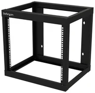 Szafy rack - StarTech.com StarTech.com 9U Wall-mount Rack - Open Frame - 2 Post - 18 in. Deep - Steel - Black - EIA 310 - 175 lb. (80 kg) Weight Cap rack - 9U RK919WALLO - miniaturka - grafika 1