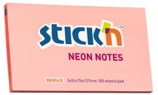 Notes samoprzylepny 127mmx76mm różowy neon - Szkolne artykuły papiernicze - miniaturka - grafika 2