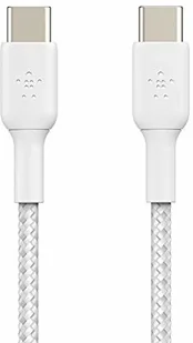Belkin Kabel Boost Charge Braided USB-C do USB-C 1m, biały 745883788286 - Kable USB - miniaturka - grafika 3