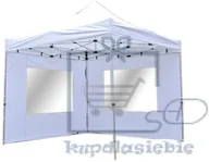 Pawilony ogrodowe - PROFI Garthen Pawilon ogrodowy rozkładany 3 x 3 m - biały 2 ściany - miniaturka - grafika 1