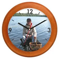 Zegary - Atrix Zegar ścienny LOGO drewniany rondo ATW301PD - miniaturka - grafika 1