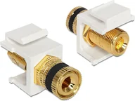 Wtyczki i adaptery - Delock Moduł Keystone gniazdo głośników Banan Black do puszki montażowej 86303 - miniaturka - grafika 1