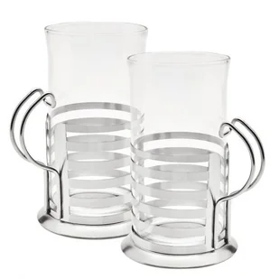 Tadar Komplet Szklanek 2szt do Kawy Herbaty w Koszyczkach 280ml - Szklanki - miniaturka - grafika 2