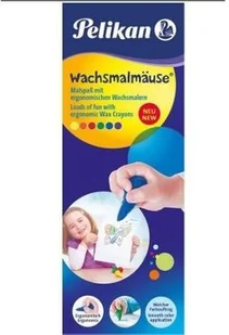 PELIKAN Kredki świecowe myszki 6 kolorów - Artykuły biurowe - miniaturka - grafika 3