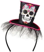Dodatki do strojów karnawałowych - Boland Opaska party "Kapelusz Day of The Dead" BOLAND 97037 - miniaturka - grafika 1