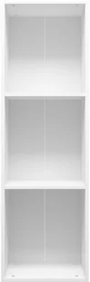 vidaXL Regał na książki/szafka TV biały 36x30x114 cm płyta wiórowa 800135 - Regały - miniaturka - grafika 6