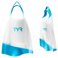 Pływanie - TYR PŁETWY KRÓTKIE HYDROBLADE FINS, ROZMIAR PŁETW: 44-45, KOLOR: WHITE, DŁUGOŚĆ PIÓRA: KRÓTKIE - miniaturka - grafika 1