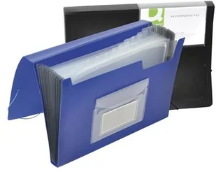 Q-Connect Teczka harm. z gumką , PP, A4, czarna KF01276 - Teczki i skoroszyty - miniaturka - grafika 4