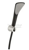 Słuchawki prysznicowe - Kludi Fizz 1S zestaw wannowo-natryskowy czarny mat 676508700 - miniaturka - grafika 1