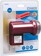 Konwertery satelitarne - Schwaiger GmbH Schwaiger bardzo odporne na wysokie temperatury Sun Protect Twin-LNB z cegły 4004005152630 - miniaturka - grafika 1