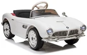 Pojazdy elektryczne dla dzieci - LEAN CARS Auto na Akumulator BMW Retro Białe - miniaturka - grafika 1
