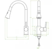 Baterie kuchenne - Laveo Daru chrom BLD069D - miniaturka - grafika 1