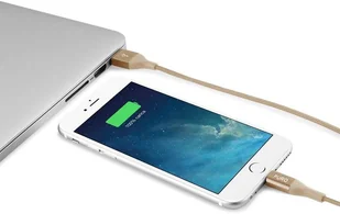 PURO Kabel MFi z Lightning + klips + Aluminum Connector 1m Gold CAPLTFABRIC2GOLD - Kable USB - miniaturka - grafika 6
