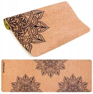 Maty do jogi - Mata korkowa do ćwiczeń Fitness Jogi 180x60 Tpe - miniaturka - grafika 1