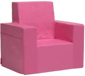 Fotele i pufy dla dzieci - Fotelik piankowy Classic jasnoróżowy Kolory! - miniaturka - grafika 1