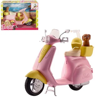 Mattel BARBIE SKUTER ZE SZCZENIACZKIEM FRP56 - Akcesoria dla lalek - miniaturka - grafika 3
