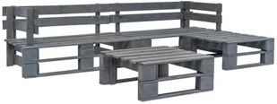 shumee 4 cz zestaw wypoczynkowy do ogrodu palety z drewna szare - Meble ogrodowe shumee 4 cz zestaw wypoczynkowy do ogrodu palety z drewna szare - Meble ogrodowe - miniaturka - grafika 1
