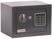 Sejfy i kasy pancerne - G21 Brihard meblowy z zamkiem elektronicznym BRIHARD Junior, szary, 4 l - miniaturka - grafika 1