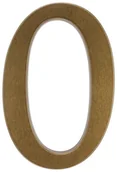 Numery na dom - Cyfra /0/ 19CM BRĄZ TRANSPARENT ALUMINUM - miniaturka - grafika 1