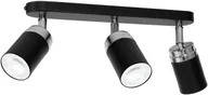 Lampy sufitowe - Luminex Spot Reno black/chrome 3 5147 - miniaturka - grafika 1