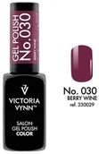 Lakiery hybrydowe - VICTORIA VYNN Victoria Vynn Lakier Hybrydowy 030-C Berry Wine 8ml VIC000256 - miniaturka - grafika 1