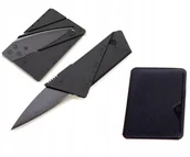 Survival - akcesoria - Składany Nóz Do Portfela Karta + Skórzane Etui - miniaturka - grafika 1