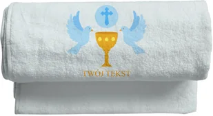 pat15.net Duży Ręcznik 140x70 z haftem - EKG pies z Twoim tekstem 987 - Ręczniki - miniaturka - grafika 2